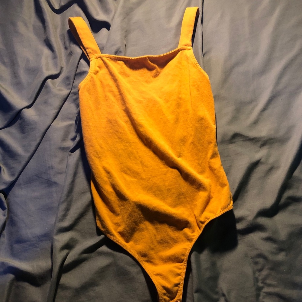 Orange “Mikey & Joey” bodysuit
